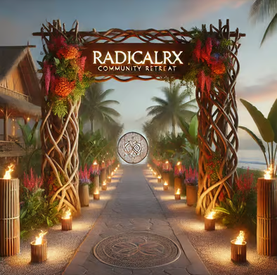 Entrance to the Virtual RadicalRx Beach Retreat